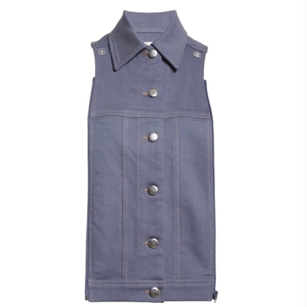 NWT Veronica Beard Stretch Denim Slate Dickey Insert Coronet Blue Size 00-14 NEW